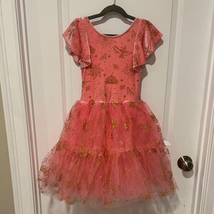 Disney Pink and Gold Kids Dance Costume